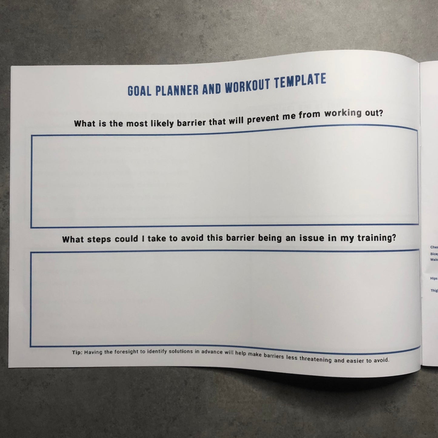 Stronger for Life Goal Planner and Workout Template