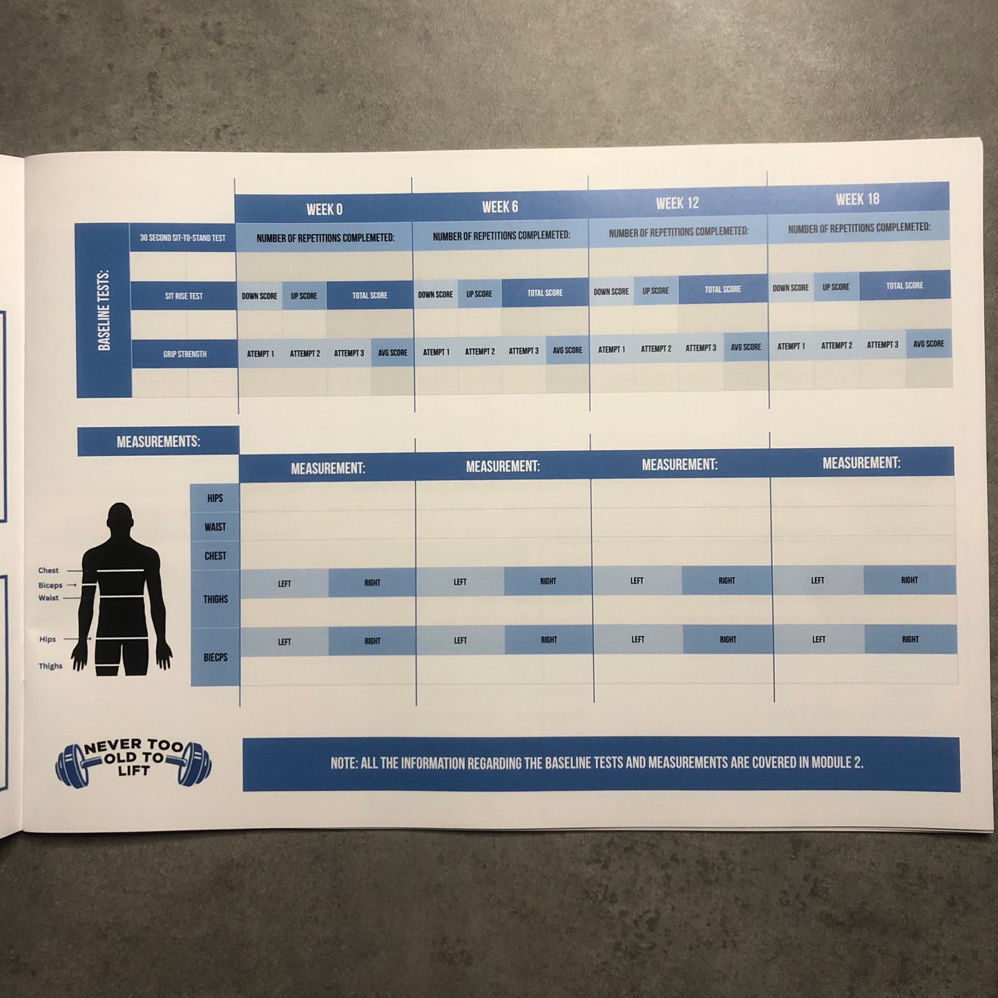 Stronger for Life Goal Planner and Workout Template